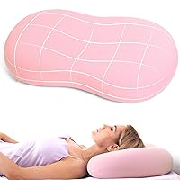 KEEPMOV Cervical Memory Foam Pillow: Neck Pillows for Pain Relief Sleeping - Ergonomic Pillow for Neck and Shoulder Pain | Contour Support Bed Pillow for Side Back Stomach Sleepers (Pink)