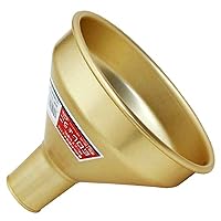 Safety 3 Wide Mouth Aluminum Funnel for Liquids and Grains 18cm Calor, Gold