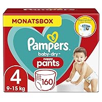 MONTHLY SAVINGS PACK 96 Nappies Harmonie Pampers Baby Nappy Pants Size 4 9-15 kg/20-33 Lb Gentle Skin Protection and Plant-Based Ingredients 