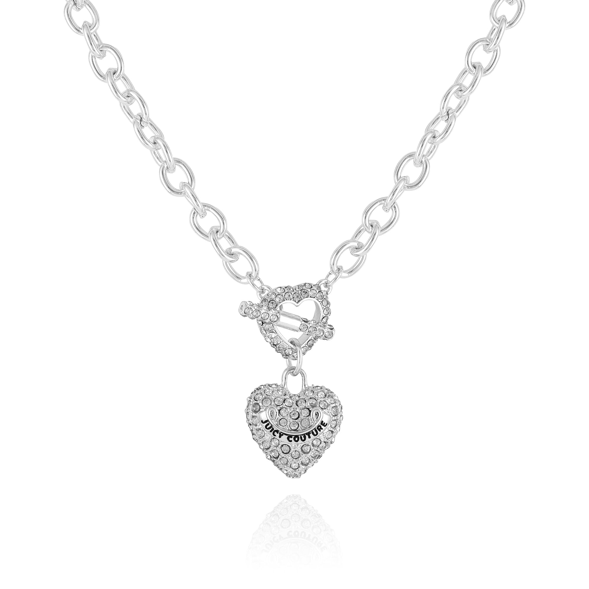 Juicy Couture Goldtone Heart Charm Pendant Necklace For Women