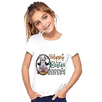 Toddler Easter Shirt Baby Girls Boys Bunny Short Sleeve T-Shirt Tops Infant Rabbit Graphic Gift Tee Casual Clothes