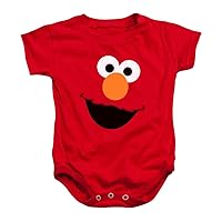 Popfunk Sesame Street Character Face Infant Baby Boys & Girls Onesie Snapsuit & Stickers