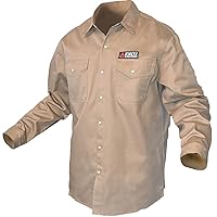 Knox FR Shirts for Men | Double Stitched Shirt with Pearl Snap Buttons | NFPA2112 Light Weight Welding Shirt