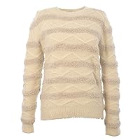 Cowl Neck Chevron Knit Sweater