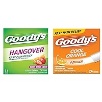 Goody's Hangover Powders Berry Citrus 16 Pack & Extra Strength Cool Orange Headache Powder 24 Count