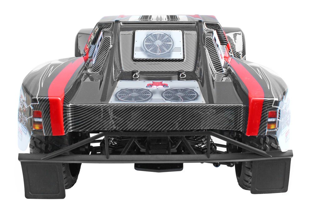 Redcat Racing Blackout SC 1/10 Scale Electric Short Course Truck with Waterproof Electronics Vehicle, Red