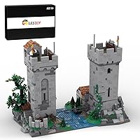 Medieval Building Blocks, MOC-142920 Medieval Tower Fortress Model Set Toy for Adults and Kids, 3395 PCS