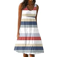 Summer Dresses 2023 Velvet Bow Jewel Neck Raglan Sleeve Flare Sundress Twist Front Flowy Tiered Maxi Beach Dress