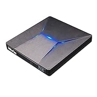 MthsTec External Bluray DVD Drive, USB 3.0 and Type-C Blu-Ray Burner 3D Slim Optical CD Drive Compatible with Windows XP/7/8/10, MacOS for MacBook, Laptop, Desktop