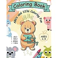 ABCs and 123s Coloring Fun: A Child's Coloring Book