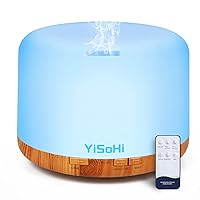 1000ml Diffuser with Remote Control Aromatherapy Essential Oil Diffuser Cool Mist Humidifiers with Mute Design Waterless Auto Shut-Off for Office Living Room