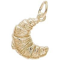 Rembrandt Charms Croissant Charm, 10K Yellow Gold