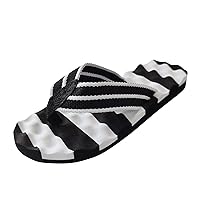 Mens Slippers with Arch Support Size 11 Men Shoes Flat Bottom Herringbone Slippers Flip Flops Memory Foam