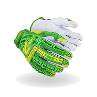 MAGID TRX743 ANSI A6 Cut-Resistant Windstorm Series® Hi-Vis Impact Gloves, 1 Pair, Size 9/Large