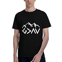 God is Greater Than The Highs and Lows Men's Short Sleeve T-Shirts Casual Top Tee