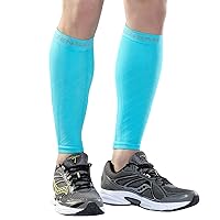 Zensah Running Leg Compression Sleeves – Shin Splint, Calf Compression Sleeve, Made in USA for Sports, Travel, Men and Women