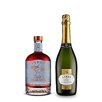 Lyre's Amalfi Spritz Grande Set - Non-Alcoholic Spirit Set (Pack of 2) | Italian spritz (Orange Spritz Style) & Classico Grande (Sparkling Wine Style) | 23.7 fl oz x 1 + 25.4 fl oz x 1