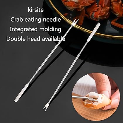 3 Pcs/set Stainless Steel Seafood forks Lobster forks Picks Needle Kitchen Gadget Seafood Tools Lobster forks Seafood Tools