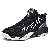 Men's Outdoor Fashion Breathable Basketball Shoes Lightweight Workout Cushioning Non-Slip Sneakers for Fitness
