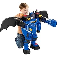 Fisher-Price Imaginext DC Super Friends Batman Robot Playset, Batbot Xtreme, 30 Inches Tall with Figure & 11 Pieces for Preschool Kids Ages 3+ Years​ (Amazon Exclusive)