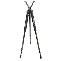 BOG Havoc Camo Tripod Shooting Rest with Lightweight Aluminum Construction, High Density Foam Grips, Twist-Style Lock Legs, and Universal Shooting Rest Head for Hunting, Shooting, and Outdoors