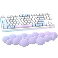 Gaming Keyboard Wrist Rest Pad,Memory Foam Palm Rest, Ergonomic Hand Rest,Wrist for Computer Keyboard,Laptop,Mac,Lightweight Easy Typing Pain Relief-Purple