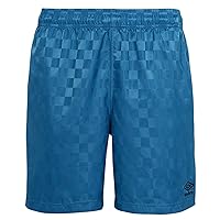 Umbro Men's Standard Checkerboard Short, Blue, X-Small