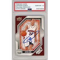 Stephen Curry 2009-10 Upper Deck Draft Edition Autograph Rookie Card #34 PSA/DNA 10