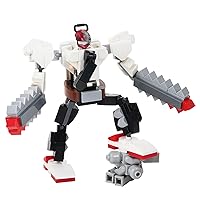 MOOXI-MOC Anime Chainsaw Mini Man Mecha Building Set,Creative Action Figure Building Block Model Toy Kit,Made for Anime Fans(182pcs)