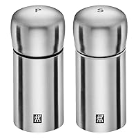 39500 025 0 Spices Set of 2 Salt and Pepper Grinders, Stainless Steel, Matt Stainless Steel
