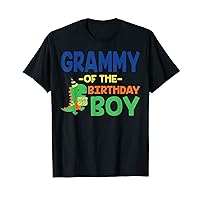 Grammy of The Birthday For Boy Saurus Rex Dinosaur Party T-Shirt