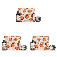 Oranges & Stockings Essentials Gift Set – Spiced Orange Holiday Skincare Kit – Vegan – 3 Items (Pack of 3)