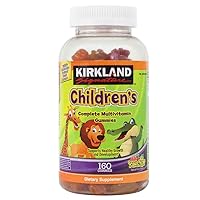 Kirkland Signature Childrens' Complete Multivitamin Gummies 160 Count (Orange, Cherry, and Green Apple)