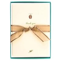 Graphique Ladybug La Petite Presse Boxed Notecards - 10 Embossed and Embellished Gold Foil Ladybug 