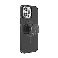 PopSockets: iPhone 13 Pro Max Case with Phone Grip and Slide Compatible with MagSafe, Wireless Charging Compatible - Black