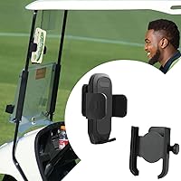 2Pack Golf Cart Magnetic Phone Holder Mount, Ultra Strength 6*N52 Magnets Cell Phone Caddy Compatible with EZGO Club Car Yamaha,Fit for Most Smartphone,Thick Case Friendly