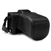 MegaGear Ever Ready Genuine Leather Camera Case compatible with Fujifilm X-T4 (XF16-80mm)