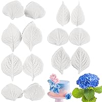 Gumpaste Leaf Silicone Veining Mold Fondant Leaf Veining Mold Gum Paste Leaves Mold For Cake Decorating Cupcake Topper Candy Chocolate Gum Paste Polymer Clay Set Of 7