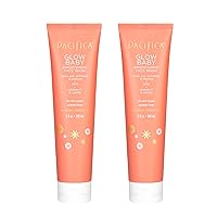 Pacifica Beauty Glow Baby Brightening Daily Face Cleanser, Exfoliate and Cleanse, Vitamin C, AHA for All Skin Types, Sulfate & Paraben, Vegan and Cruelty Free, Orange & Vanilla, 5 Fl Oz, Pack of 2