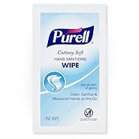 PURELL Cottony Soft Hand Sanitizing Wipes, 1000 Individually Wrapped Hand Sanitizing Wipes in Bulk Packed Shipper - 9026-1M