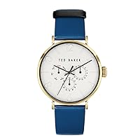 Ted Baker Phylipa Gents Black Leather Strap Watch (Model: BKPPGF2079I)