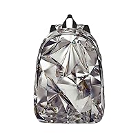 Diamond Pattern Large Capacity Backpack, Men'S And Women'S Fashionable Travel Backpack, Leisure Work Bag,