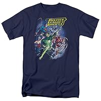 Justice League Of America Men's Onward T-shirt XX-Large Navy