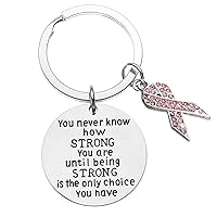 Infinity Collection - Breast Cancer Pink Ribbon Keychain Cancer Awareness, Cancer Survivor Gift