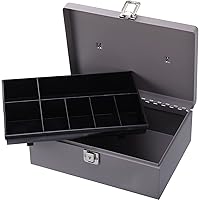 Sparco All-Steel Cash Box with Latch Lock