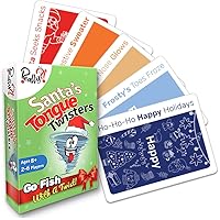 Really?! Santa’s Tongue Twisters Card Game, Christmas Games for Families, Fun Stocking Stuffer Idea, Holiday Party Game for Kids and Adults, Educational Gifts Under 10 Dollars