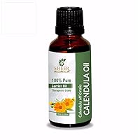 Calendula Oil | Pot Marigold Oil (Calendula Officinalis) Carrier Oil 100% Pure Natural Undiluted Uncut Therapeutic Grade Oil 33.81 Fl.Oz