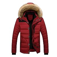Winter Coats For Men Thicken Warm Big And Tall Plush Lined Quilted Parka Jacket Mountain Ski Snowboard Hood Jackets