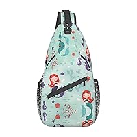 Sling Bag Bird Pattern Print Sling Backpack Crossbody Chest Bag Daypack For Hiking Travel