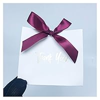 SHUKELE LPHZ914 20pcs Thank You Style Mini Wedding Favor Box Gift Boxes Candy Boxes with Gift Ribbons Gifts (Color : Burgundy, Size : 20pcs)